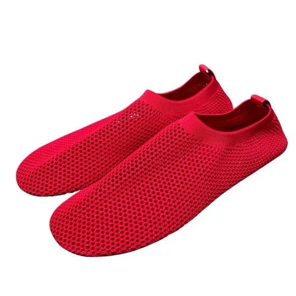 Mango Red Mesh Soft Ballet Slippers Flats — 40 US 9/9.5 - Picture 5 of 10